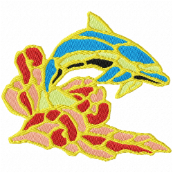 Fishes Embroidery Design 12 Fishes Embroidery Design 12